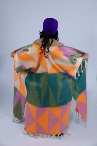 Multi-Colored Poncho