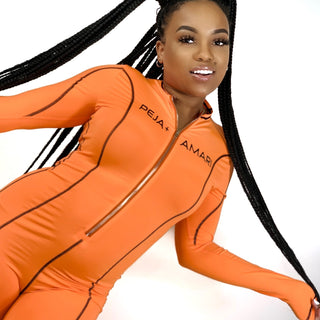 Fly Girl Jumpsuit - Orange